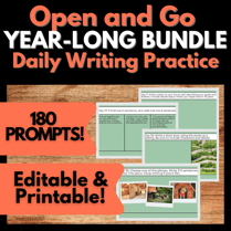 English Prompt Journal Year Long Bundle